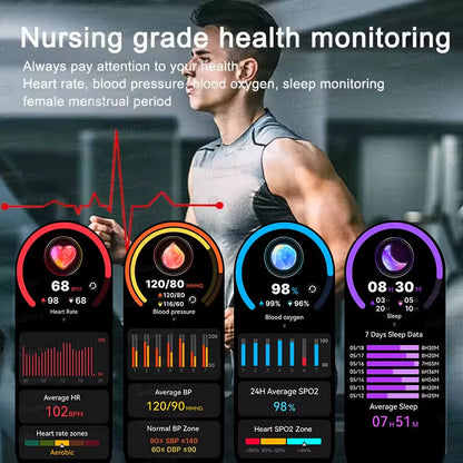 2026 NEW Outdoor GPS Smart Watch 3ATM Waterproof Compass Barometer Altimeter Bluetooth Call Heart Rate Sports Smart Watches Man