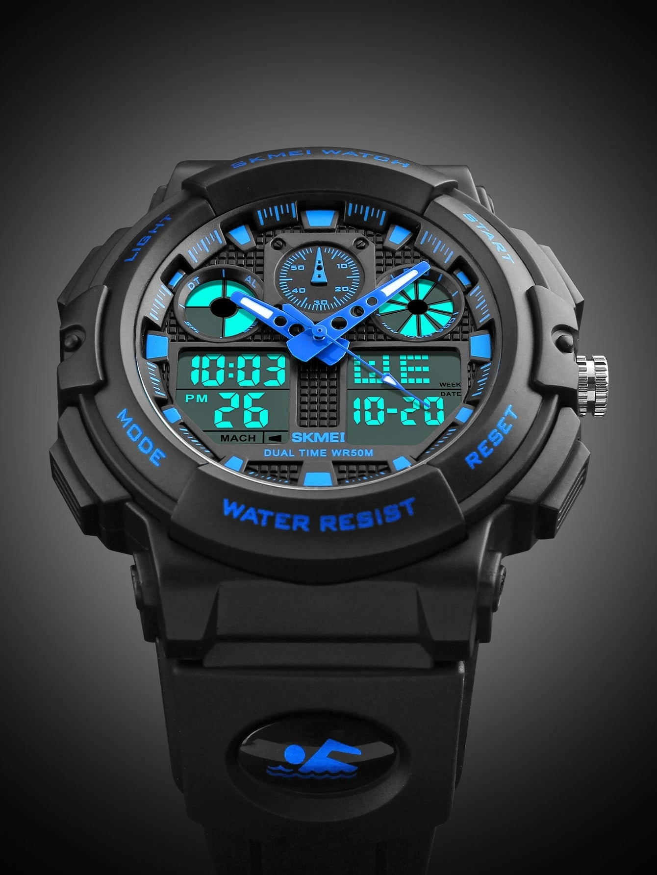 Skmei Outdoor Men'S & Students' Personality Multifunctional Sports Electronic Watch, Style
