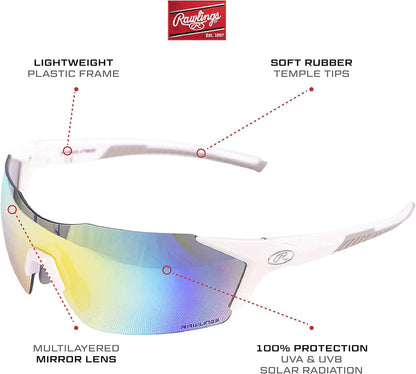 Sporting Goods 1801 Sunglasses White/Blue